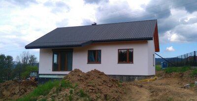 Budowa domu szkieletowego w Gilowicach koło Żywca zakończona