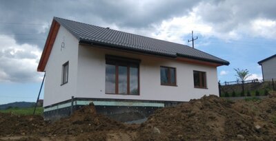 Elewacja domu gotowa - budowa zakończona