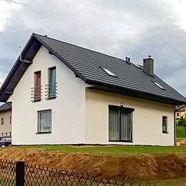 Realizacja budowy domu szkieletowego w Głogoczowie koło Myślenic