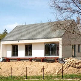 Realizacja budowy domu szkieletowego w Zabierzowie koło Krakowa