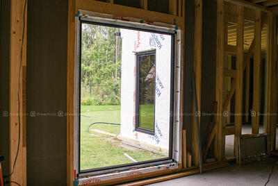 Montaż okien w domu kanadyjskim, Sośnicowice, Gliwice