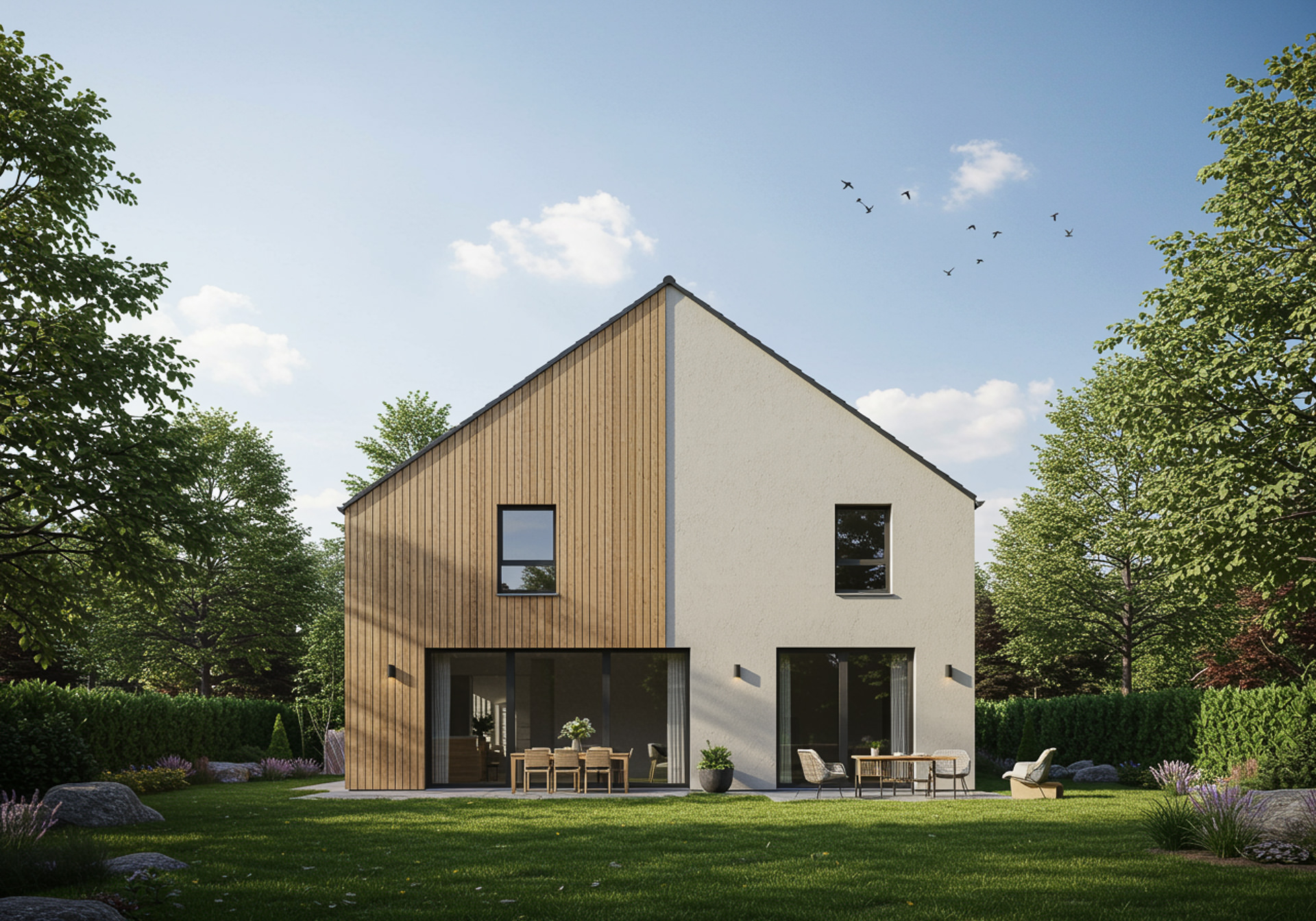 Elewacja z drewna czy tynku