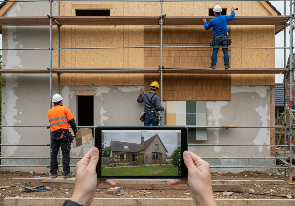 Elewacja z drewna czy tynku