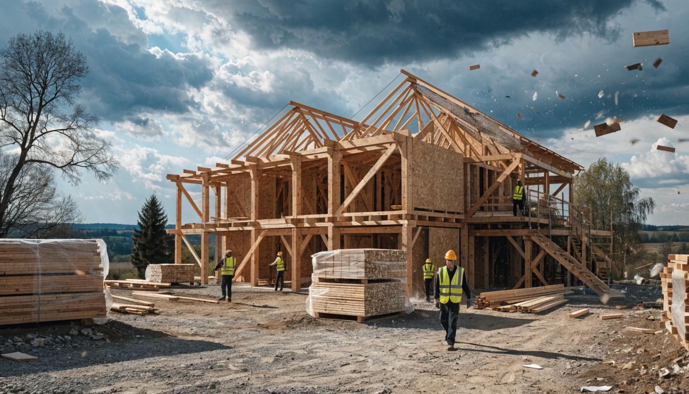 Czy dom szkieletowy wytrzyma silny wiatr? Wytrzymałość konstrukcji i kotwienie do fundamentu