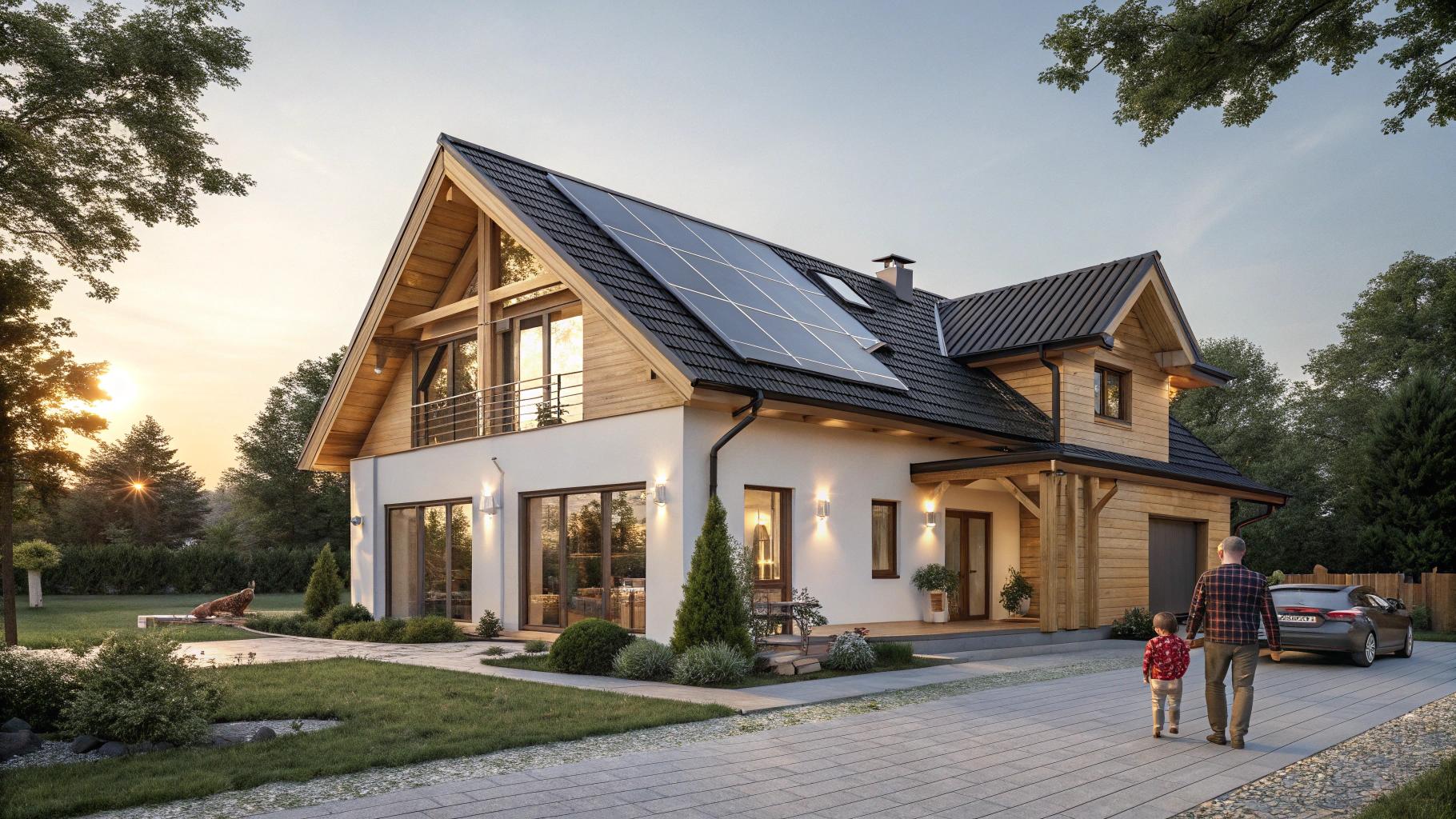 Dom szkieletowy plus fotowoltaika – trzy konfiguracje instalacji dla różnych metraży
