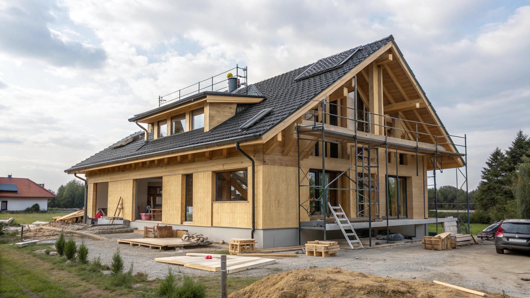 Konstrukcja dachu w domu szkieletowym – wiązary, więźba, stropodach