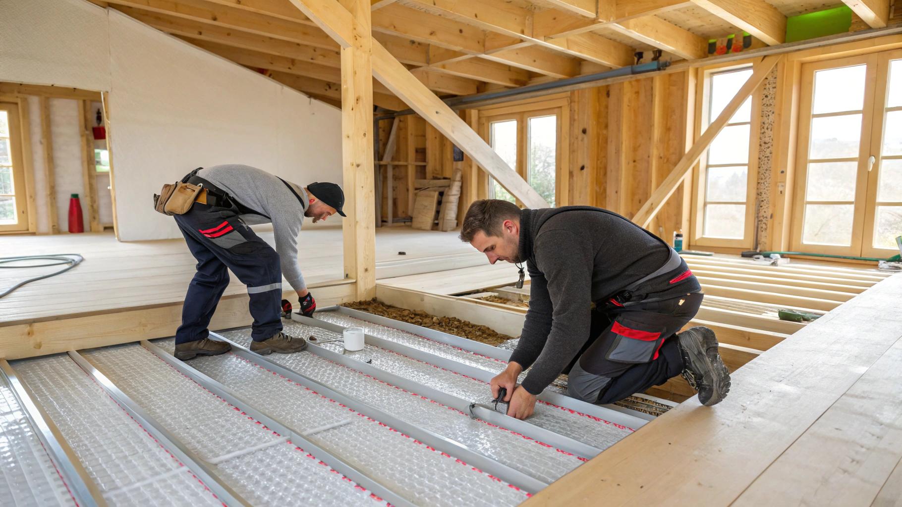 Ogrzewanie podłogowe w domu szkieletowym