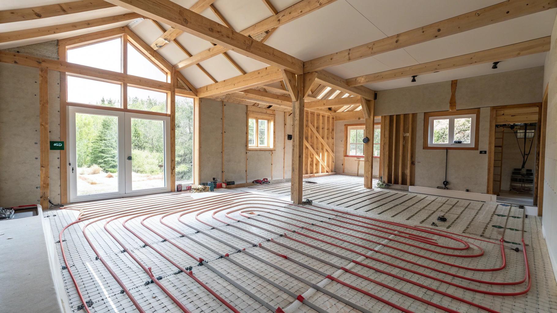 Ogrzewanie podłogowe w domu szkieletowym