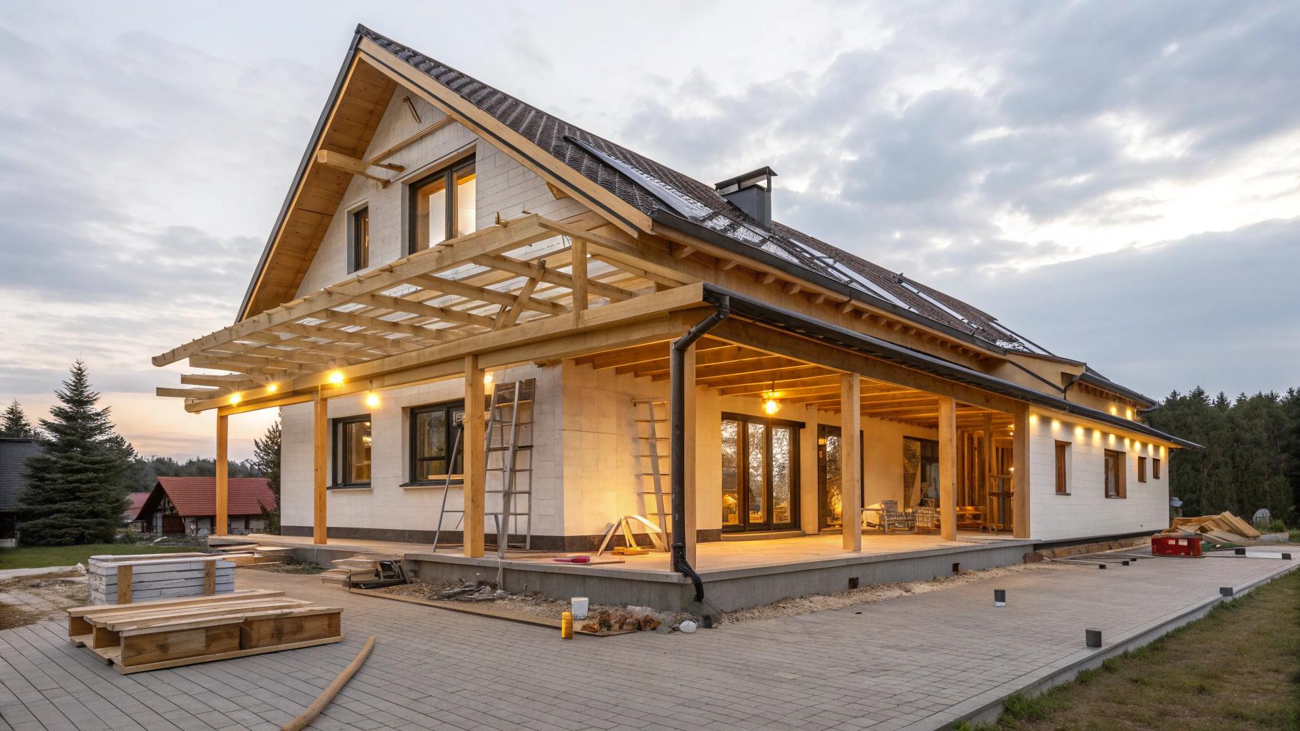 Tarasy, balkony i zadaszenia w technologii szkieletowej – jak unikać mostków termicznych