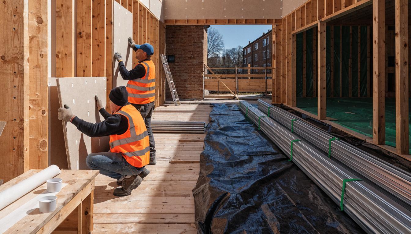 Czy w domu z drewna pękają płyty G-K