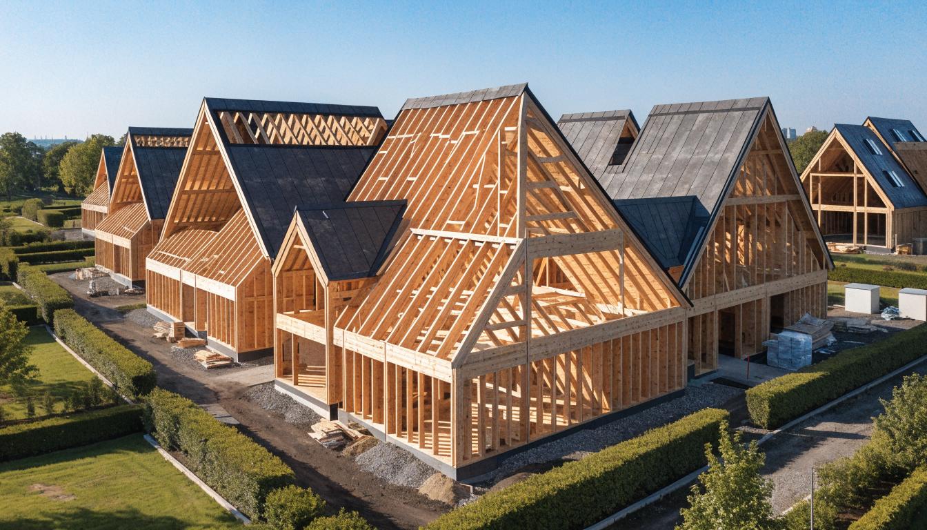 Deweloperskie bliźniaki i szeregówki w szkielecie