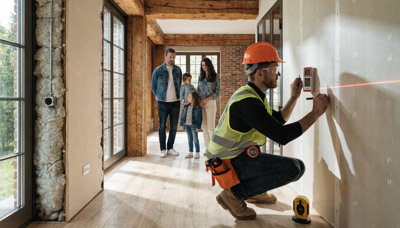 Jak wieszać szafki kuchenne w szkieletówce