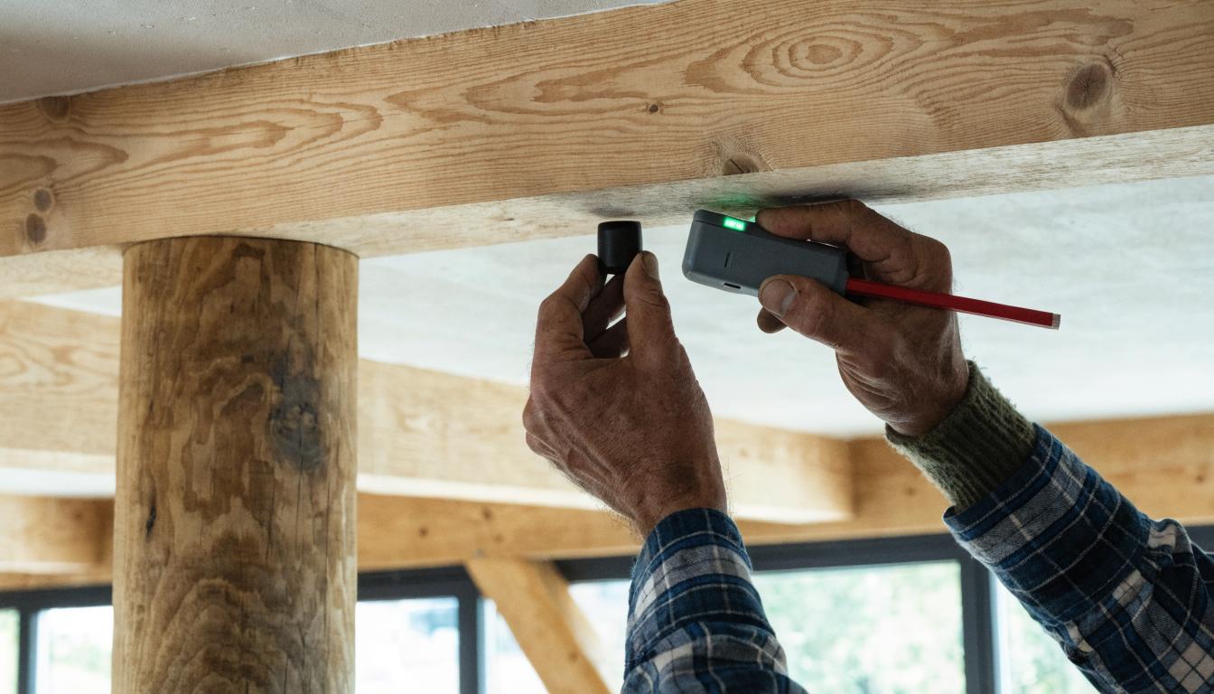 Montaż hamaków i huśtawek w drewnianym stropie