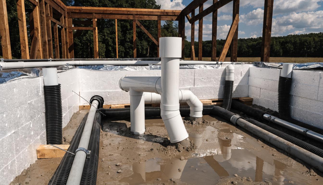 Planowanie przyłączy w płycie fundamentowej