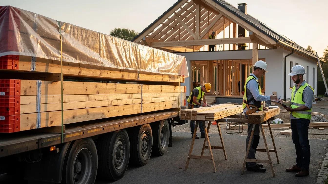 Budowa szkieletówki na odległość: logistyka materiałów